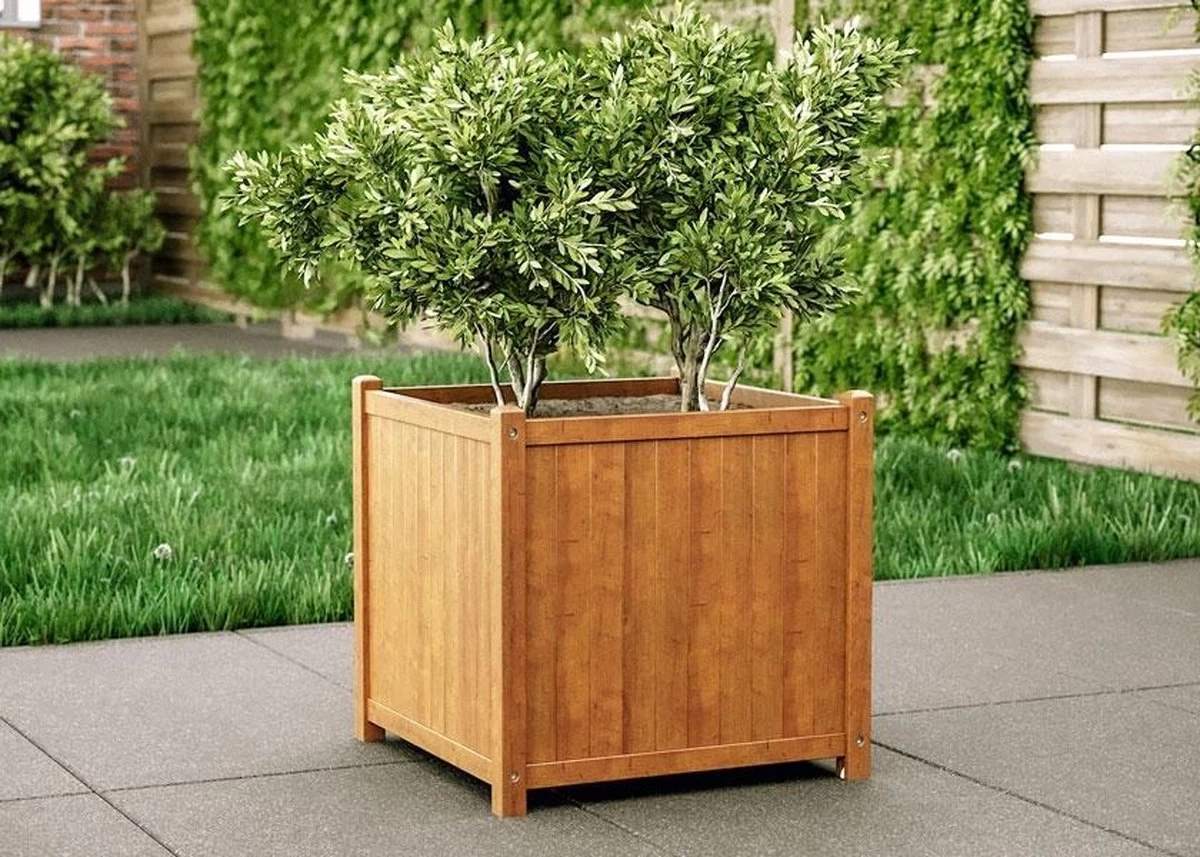 Houten Plantenbak Met Wieltjes 50x50 - Geolied Duurzaam FSC Acaciahout – Bloembak Buiten - Plantenbakken Buiten - Perfecthomeshop 6 Houten Plantenbak Met Wieltjes 50x50 - Geolied Duurzaam FSC Acaciahout – Bloembak Buiten - Plantenbakken Buiten - Perfecthomeshop - Afbeelding 6