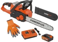 Powerplus Dual Power POWDPGSET33 Accu Kettingzaag - 40V - 30 Cm Zwaardlengte -2x20V Accu -1 X Lader