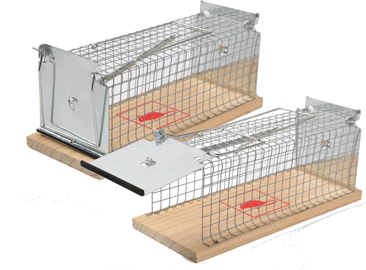 Set Van 2 Diervriendelijke Muizenval "Gabbia" - Inloopval - Muizenkooi - Ongedierteval - Ongediertebestrijding 1 Set Van 2 Diervriendelijke Muizenval "Gabbia" - Inloopval - Muizenkooi - Ongedierteval - Ongediertebestrijding