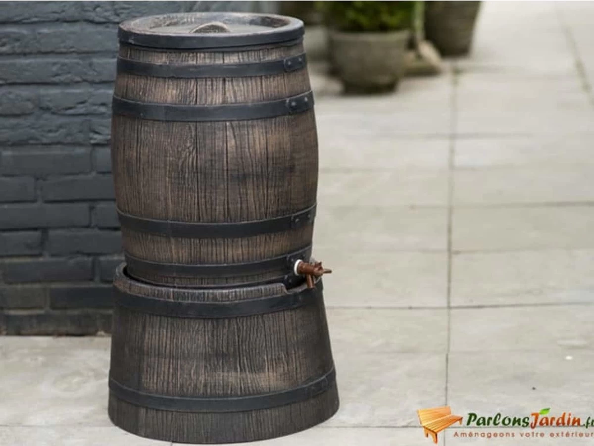 Nature - Regenton - Whiskyvat - 120L - H66 X Ø50,5cm 7 Nature - Regenton - Whiskyvat - 120L - H66 X Ø50,5cm - Afbeelding 7