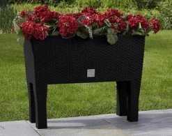 Prosperplast Kunststof Rato Plantenbak Op Poten Met Irrigatiesysteem Antraciet 80 X 33 X 62 Cm - 72 Liter - Balkonbakken/bloembakken -Gardena Winkel 1200x946 4