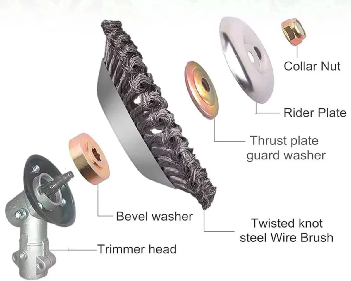 Merkloos Onkruidborstel Voor Bosmaaier | 200mm 20 Cm Staalborstel Nieuw | Universele Onkruidborstel 200 Mm - Onkruidverwijderaar - Voegenborstel - Grastrimmer 5 Merkloos Onkruidborstel Voor Bosmaaier | 200mm 20 Cm Staalborstel Nieuw | Universele Onkruidborstel 200 Mm - Onkruidverwijderaar - Voegenborstel - Grastrimmer - Afbeelding 5