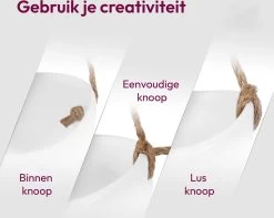 Gadgy Plantenhanger Keramiek - Set Van 3 - Hangpot Van Wit Steen - Hangende Bloempot Plantenpot - Met 3 Verschillende Koorden - 12x11x9.5CM -Gardena Winkel 1200x959 4