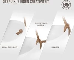 Plantenhanger Keramiek – Set Van 3 – Wit Steen- Hangpot – Hangende Bloempot Plantenpot - 3 Verschillende Koorden - 18 X 11 X 7 Cm -Gardena Winkel 1200x965