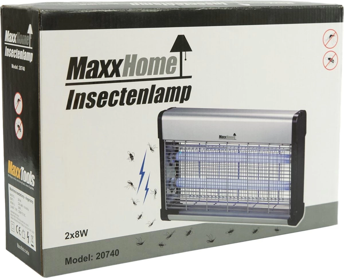 MaxxHome GC16 Vliegenlamp - Insectendoder – Professional – 16 Watt - Tot 70m² 8 MaxxHome GC16 Vliegenlamp - Insectendoder – Professional – 16 Watt - Tot 70m² - Afbeelding 8