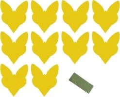 Biogroei Decoratieve Vangplaatjes - 10 Stuks - Tegen Rouwvliegjes, Trips, Witte Vlieg En Bladluis