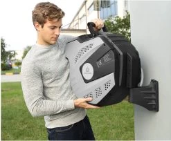 CoolHome - Wandslangenbox 20 Meter + 2 Meter - Tuinslang Met Haspel- Slangenhouder 180° Draaibaar - Tuinslanghaspel Zwart - Grijs -Gardena Winkel 1200x992 2