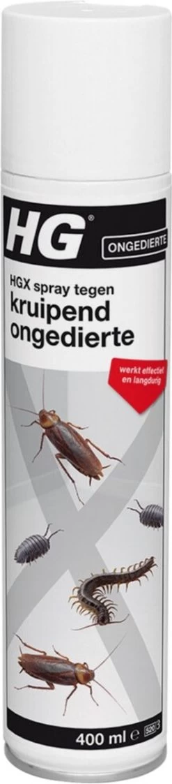 HGX Spray Tegen Kruipend Ongedierte - 12910N - 400ml - Zeer Krachtig Middel - Vlekvrij - Werkt Tot 6 Weken