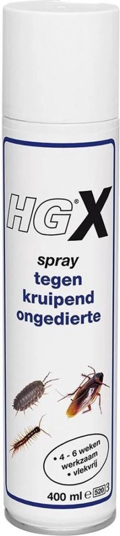 HGX Spray Tegen Kruipend Ongedierte - 12910N - 400ml - Zeer Krachtig Middel - Vlekvrij - Werkt Tot 6 Weken -Gardena Winkel 269x1200