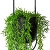 Be-Inspired® Hangende Bloempot Ovaal - Bloempot Binnen - Voor Hangplant – Plant Bloem Pot Met Opknoping – Plantenhanger - Plantenbak - Industrieel – Scandinavisch - Metaal - Zwart