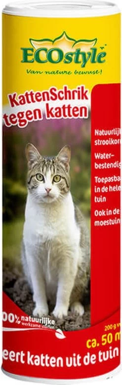 ECOstyle KattenSchrik - Kattenverjager Voor Buiten - Korrels Met Geurstof - Werkt Binnen 2 Weken - Waterbestendig - 200 GR -Gardena Winkel 382x1200 2