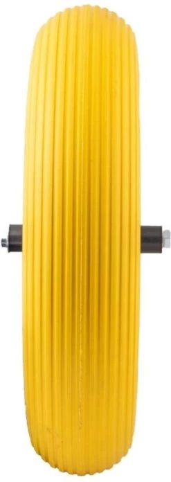 Merkloos Anti Lek Kruiwagenwiel 4.80/4.00-8 | Met As | Geel -Gardena Winkel 426x1200