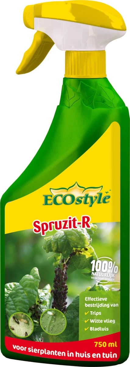 ECOstyle Spruzit-R Insecten Bestrijdingsmiddel Spray - Bladluis, Trips, Witte Vlieg - 100% Plantaardig - Binnen & Buiten - Gebruiksklaar - 750 ML 5 ECOstyle Spruzit-R Insecten Bestrijdingsmiddel Spray - Bladluis, Trips, Witte Vlieg - 100% Plantaardig - Binnen & Buiten - Gebruiksklaar - 750 ML - Afbeelding 5
