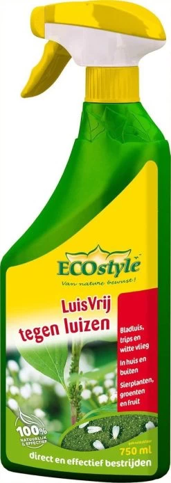ECOstyle LuisVrij Bladluizen Bestrijdingsmiddel Voor Sierplanten, Groente En Fruit - 100% Plantaardig , Snel En Effectief - Bestrijdt Insecten, Luizen En Witte Vliegen - 750 ML -Gardena Winkel 427x1200 4