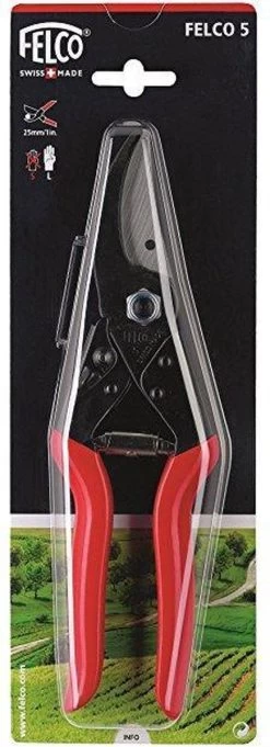 Felco 5 Snoeischaar - Voor Grote Handen - Max. Knipdiameter 25 Mm - Lengte 225 Mm -Gardena Winkel 435x1200