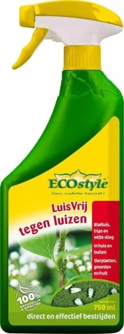 ECOstyle LuisVrij Bladluizen Bestrijdingsmiddel Voor Sierplanten, Groente En Fruit - 100% Plantaardig , Snel En Effectief - Bestrijdt Insecten, Luizen En Witte Vliegen - 750 ML -Gardena Winkel 446x1200 1