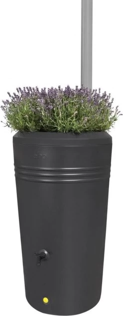 Elho Green Basics Regenton - Regenton - Living Black - Buiten - 200 Liter -Gardena Winkel 466x1200 3