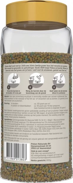 Pokon Voedingskorrels Voor Groene Planten - 800gr - 180 Dagen Voeding - Plantenvoeding -Gardena Winkel 480x1200 6