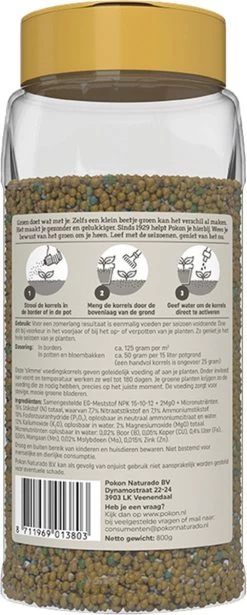 Pokon Voedingskorrels Voor Groene Planten - 800gr - 180 Dagen Voeding - Plantenvoeding -Gardena Winkel 482x1200 1