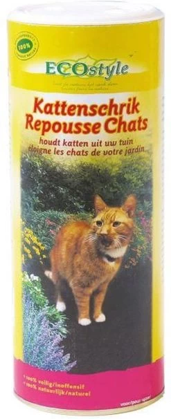 ECOstyle KattenSchrik - Kattenverjager Voor Buiten - Korrels Met Geurstof - Werkt Binnen 2 Weken - Waterbestendig - 200 GR