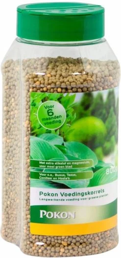 Pokon Voedingskorrels Voor Groene Planten - 800gr - 180 Dagen Voeding - Plantenvoeding -Gardena Winkel 566x1200