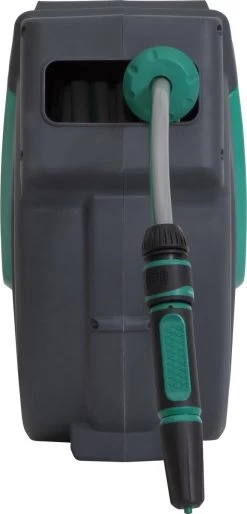 VONROC Automatische Slanghaspel – Incl. 25m Tuinslang, Aansluitslang, Spuitstuk, Koppelingen & Kraanaansluiting -Gardena Winkel 577x1200 2