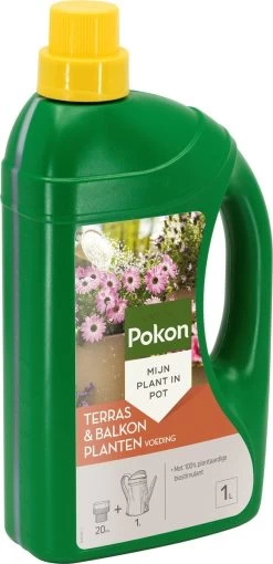 Pokon Terras & Balkonplanten Voeding - 1l - Plantenvoeding - 20ml Per 1L Water -Gardena Winkel 581x1200 3