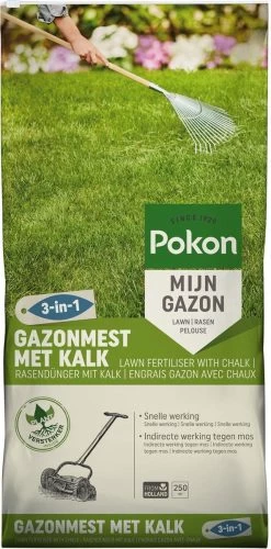 Pokon Gazonmest Met Kalk - 16,8kg - Mest - Geschikt Voor 250m² - 120 Dagen Voeding -Gardena Winkel 593x1200 4