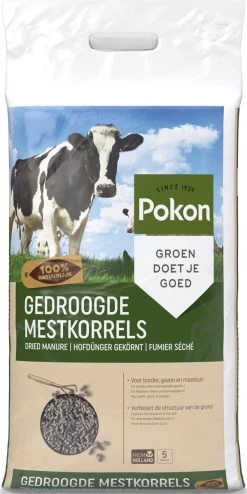 Pokon Gedroogde Mestkorrel - 5kg - Meststof - Geschikt Voor 10m2 Tot 40m2
