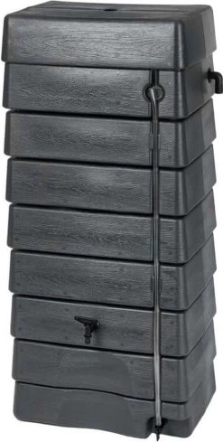 Nature - Regentank - 276L - H134,5 X 58,5 X 39,5cm - Antraciet - Muurmodel