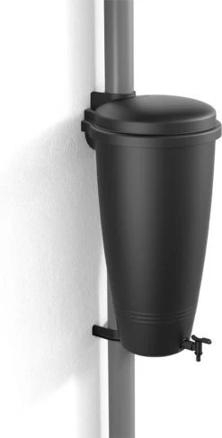 Elho Green Basics Rain Catcher 33 - Regenton Voor Balkonbuiten - Ø 33.5 X H 73.5 Cm - Zwart/Living Black -Gardena Winkel 609x1200 5