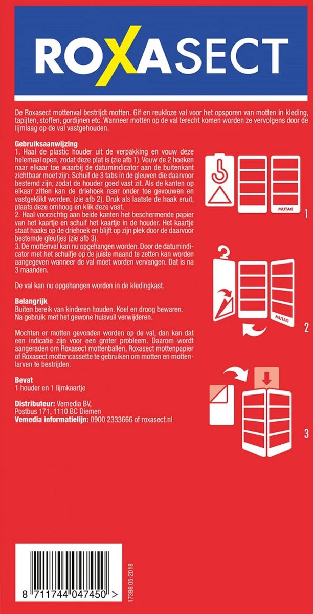 Roxasect Mottenval Pouch - Mottenbestrijding - Ongedierteval - 1 Stuks 3 Roxasect Mottenval Pouch - Mottenbestrijding - Ongedierteval - 1 Stuks - Afbeelding 3