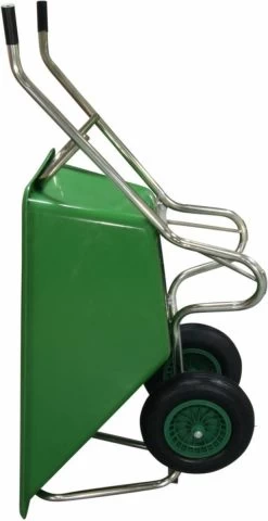 Kruiwagen Met Dubbel Luchtwiel Stal Eco Groen 160 Liter -Gardena Winkel 617x1200 1