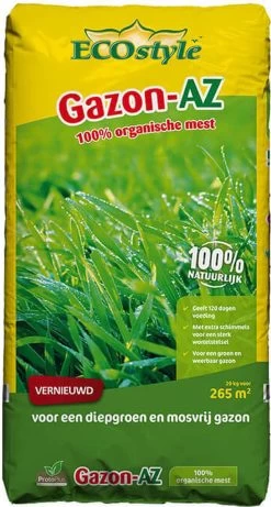 ECOstyle Gazon AZ Organische Gazonmest – Voor Diepgroen En Sterk Gazon – Geeft Tot 120 Dagen Voeding – Werkt Tegen Mos - 30 M² - 2 KG -Gardena Winkel 643x1200 6