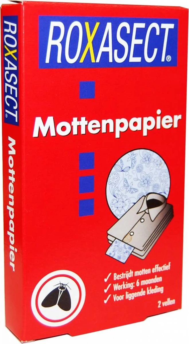 Roxasect Mottenpapier - Insectenbestrijding - 2 Stuks 13 Roxasect Mottenpapier - Insectenbestrijding - 2 Stuks - Afbeelding 13