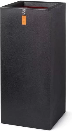 Capi Europe - Bloempot Rechthoek Smooth NL - 36x36x79 - Zwart - Voor Binnen En Buiten - KBL952 -Gardena Winkel 661x1200 3