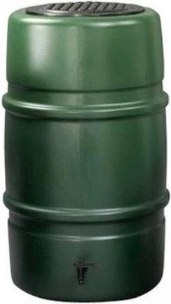 Regenton Voordeelset | Harcostar 227liter Groen + Standaard + Vulautomaat. -Gardena Winkel 676x1200