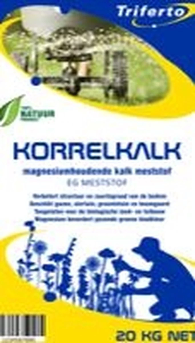 Triferto Korrelkalk (Dologran) | Tuinkalk15% MgO 20kg | Kalk Voor Gazon En Tuin 2 Triferto Korrelkalk (Dologran) | Tuinkalk15% MgO 20kg | Kalk Voor Gazon En Tuin - Afbeelding 2