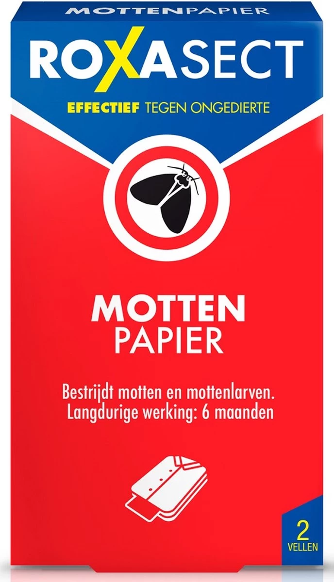 Roxasect Mottenpapier - Insectenbestrijding - 2 Stuks 11 Roxasect Mottenpapier - Insectenbestrijding - 2 Stuks - Afbeelding 11