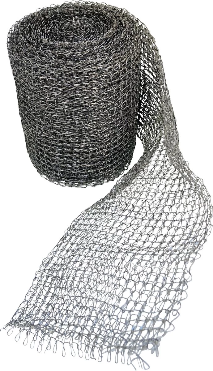 PestiWire - RVS Wering Gaas - Muizengaas - 5 Meter Lang 9 Cm Breed - Tegen Muizen - Tegen Ratten - Tegen Ongedierte 6 PestiWire - RVS Wering Gaas - Muizengaas - 5 Meter Lang 9 Cm Breed - Tegen Muizen - Tegen Ratten - Tegen Ongedierte - Afbeelding 6