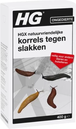 HGX Natuurvriendelijke Korrels Tegen Slakken - 12774N - 400gr - Doodt Slakken Direct - Veilig Voor Andere Dieren