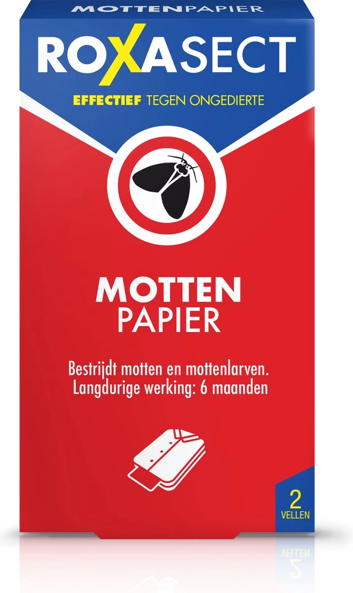 Roxasect Mottenpapier - Insectenbestrijding - 2 Stuks 1 Roxasect Mottenpapier - Insectenbestrijding - 2 Stuks