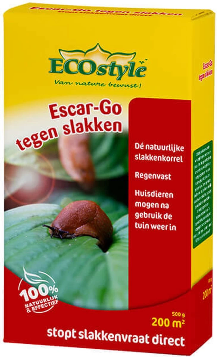 ECOstyle Escar-Go Bestrijdingsmiddel Tegen Slakken - Regenvaste Slakkenkorrels - Stopt Slakkenvraat Direct - 80 M² - 200 GR 8 ECOstyle Escar-Go Bestrijdingsmiddel Tegen Slakken - Regenvaste Slakkenkorrels - Stopt Slakkenvraat Direct - 80 M² - 200 GR - Afbeelding 8