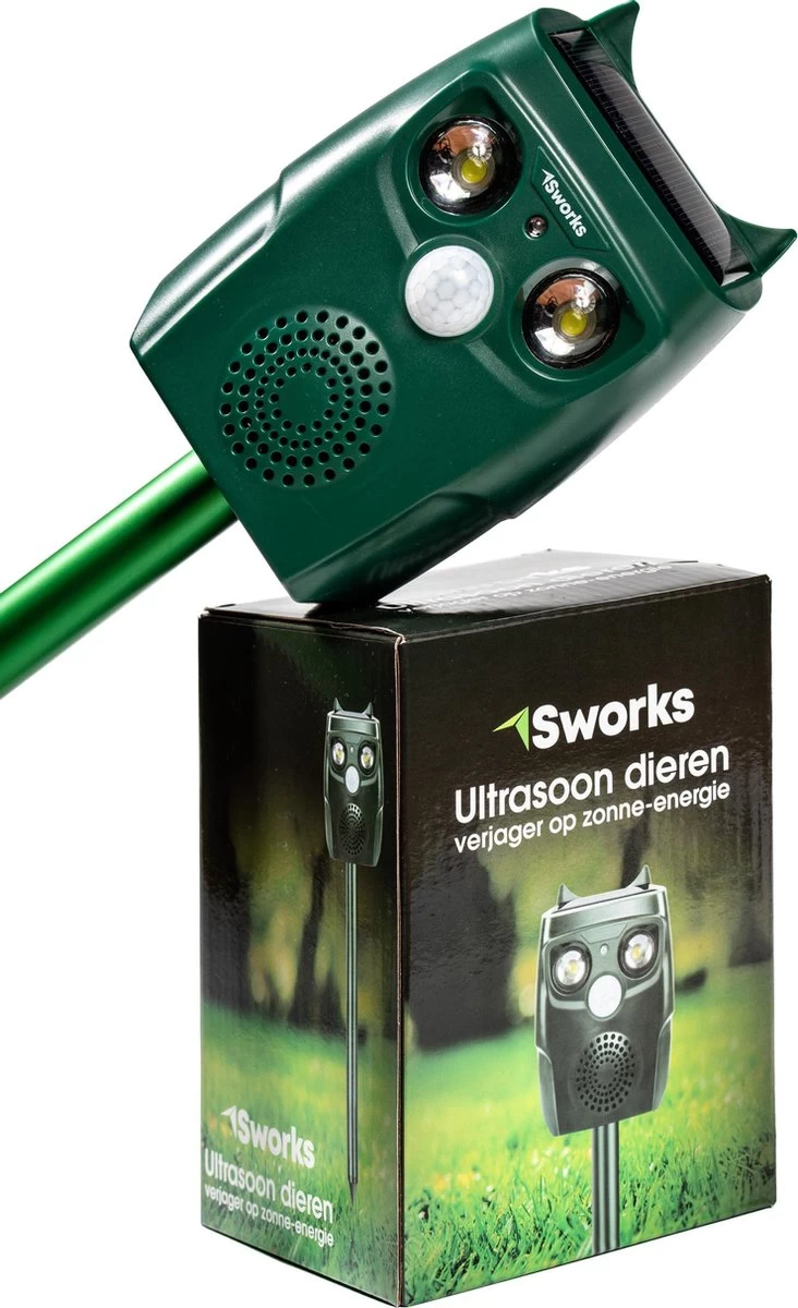 Professionele Ultrasone Kattenverjager Op Zonneenergie - Waterdicht - Kattenverdrijver - Vogelverjager -. Werkt Op Zonne-energie Met Oplaadbare Accu (incl). Verdrijft Katten 7 Professionele Ultrasone Kattenverjager Op Zonneenergie - Waterdicht - Kattenverdrijver - Vogelverjager -. Werkt Op Zonne-energie Met Oplaadbare Accu (incl). Verdrijft Katten - Afbeelding 7