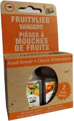Super Ninja - Fruit Fly Ninja® - Fruitvliegjes Vanger - 100% Natuurlijk En Milieu Verantwoordelijk - 2 Pack -Gardena Winkel 736x1200 4