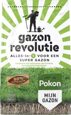 Pokon Gazon Revolutie - 4kg - Gazonmest / Graszaad / Bodemverbeteraar - Geschikt Voor 80m² - Binnen 15 Dagen Resultaat -Gardena Winkel 743x1200 5