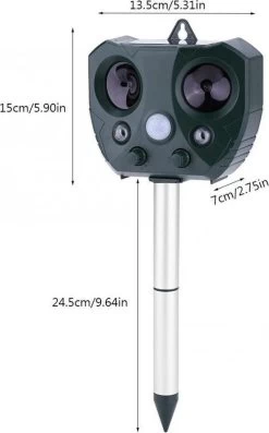 Merkloos Ultrasone Kattenverjager - Kattenschrik - Zonneenergie - Marterverjager - Op Batterijen - Met Adapter - Katten Afweermiddel - Tuin - Ongedierte Verjager -Gardena Winkel 746x1200 4