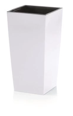 Prosperplast Kunststof Urbi Bloempot/plantenpot Met Binnenpot Wit 32 X 32 X 61 Cm - 21/49 Liter - Hoge Vierkante Bloempotten -Gardena Winkel 758x1200 3