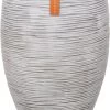 Capi Europe - Vaas Elegant Deluxe Rib NL - 45x72 - Ivoor - Voor Binnen En Buiten - KOFI1138