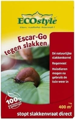 ECOstyle Escar-Go Bestrijdingsmiddel Tegen Slakken - Regenvaste Slakkenkorrels - Stopt Slakkenvraat Direct - 400 M² - 1 KG -Gardena Winkel 762x1200 5